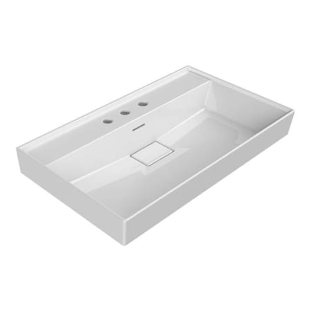 Nameeks Sharp Rectangular Wall Mounted / Drop In Sink White